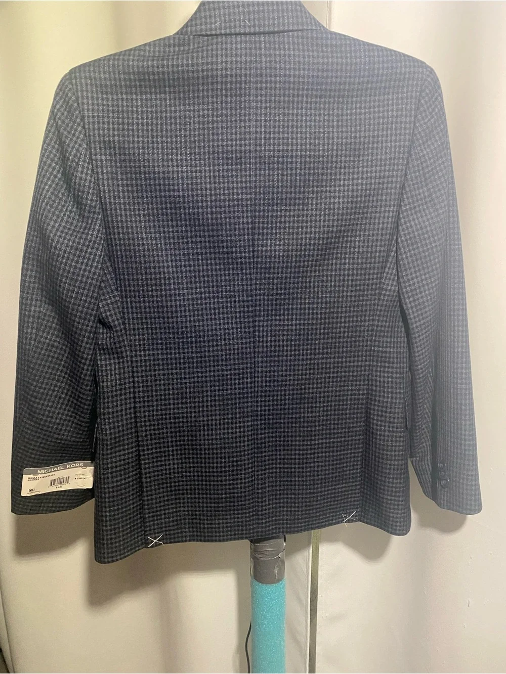 Michael Kors Teens Navy Houndstooth Blazer